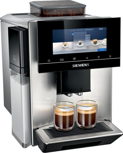 Der Kaffeevollautomat EQ900 plus TQ903DZ3 umfasst die Funktionen automatische Reinigung und Entkalkung, Cold Brew sowie einen Barista-Modus.